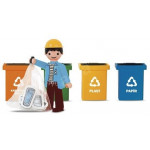 Igráček triedi odpad